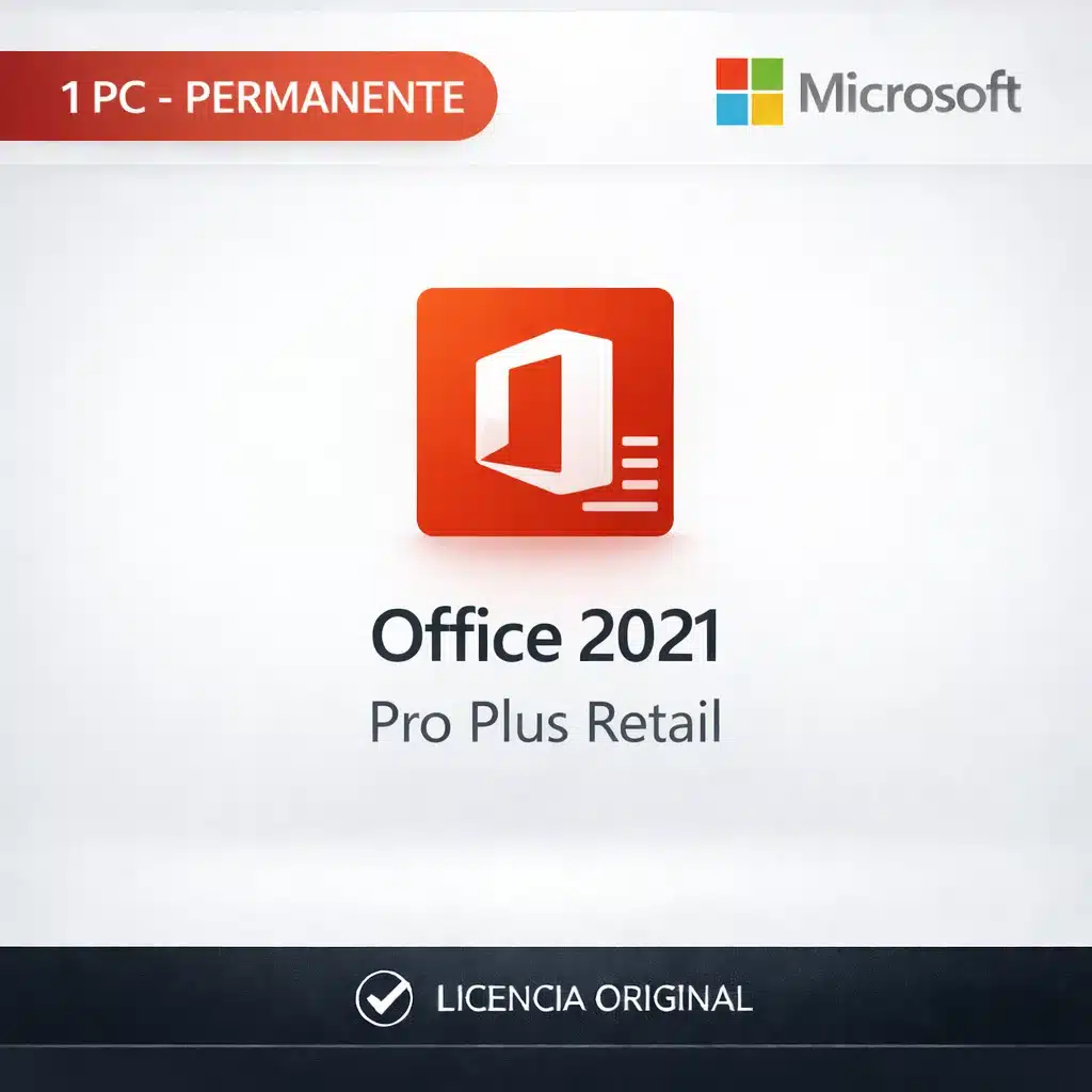1257446a-e16d-40b2-8f22-b00398418267 Office 2021 Pro Plus Retail - 1Pc -Licencia Permanente - Imagen 1