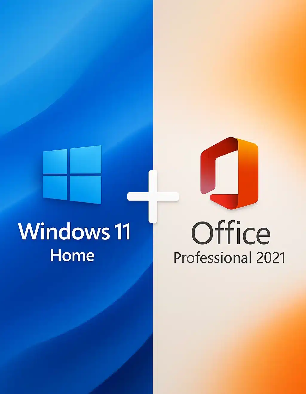 Windows 11 Home + Office Professional 2021 Combo Windows 11 Home OEM + Office 2021 Pro Plus Retail — 1 PC — 2 Licencias (Licencia digital) - Imagen 1