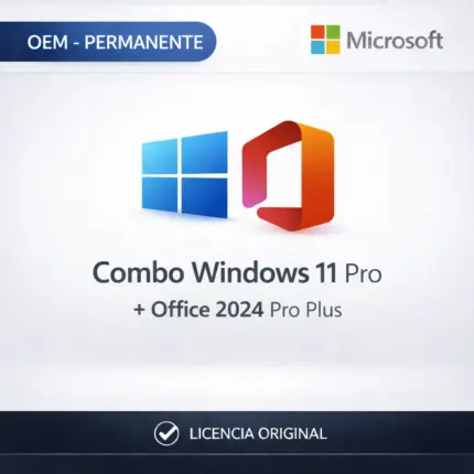 Combo Windows 11 Pro + Office 2024 Pro Plus - OEM - Permanente