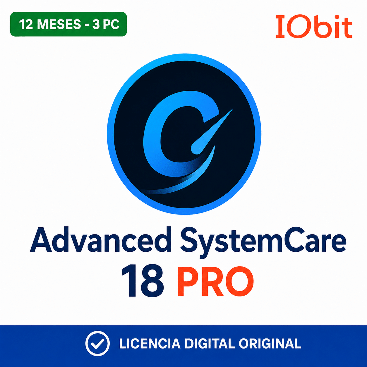 advanced-systemcare-18-pro-3-pc-12-meses-portada-ia Advanced SystemCare 18 PRO - 3 PC - Licencia Digital 12 Meses - Imagen 1