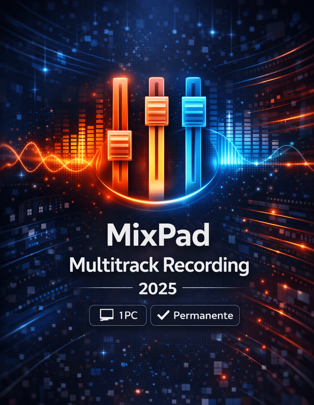 3e4f7b3e-f046-41d4-98d8-6179a7cbe11f MixPad Multitrack Recording — Permanente — 1 PC (Licencia digital) - Imagen 1