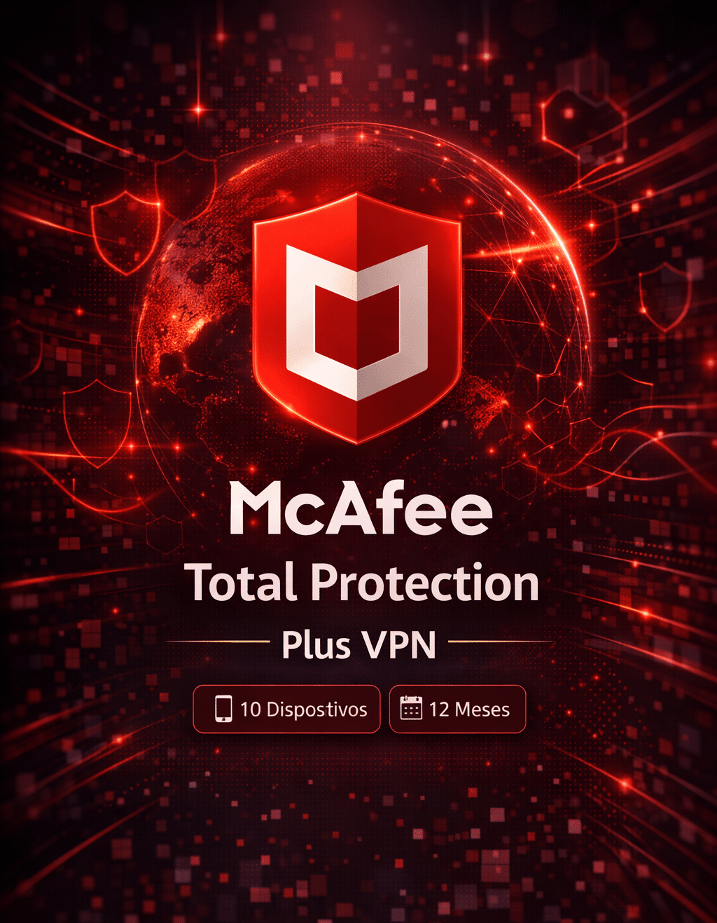 6c1e2079-363c-4708-9354-57adac3cc1e3 McAfee Total Protection + VPN — 12 Meses — 10 Dispositivos (Licencia digital) - Imagen 1