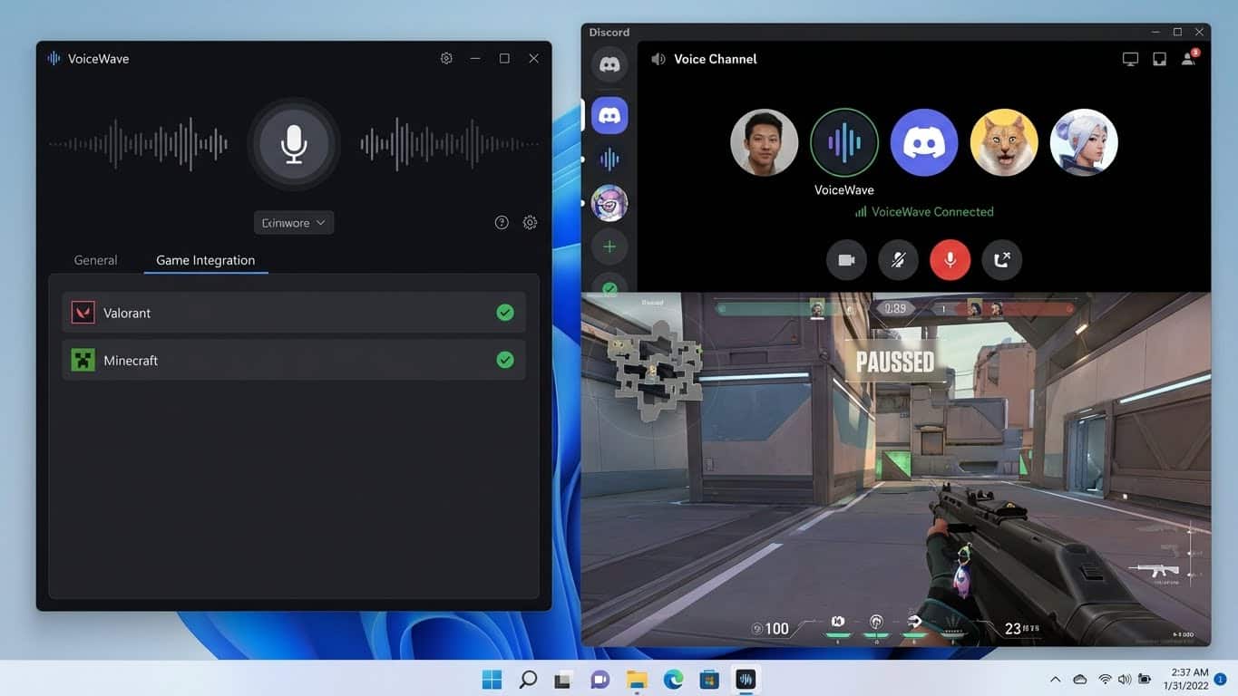 Integración Discord y Juegos VoiceWave