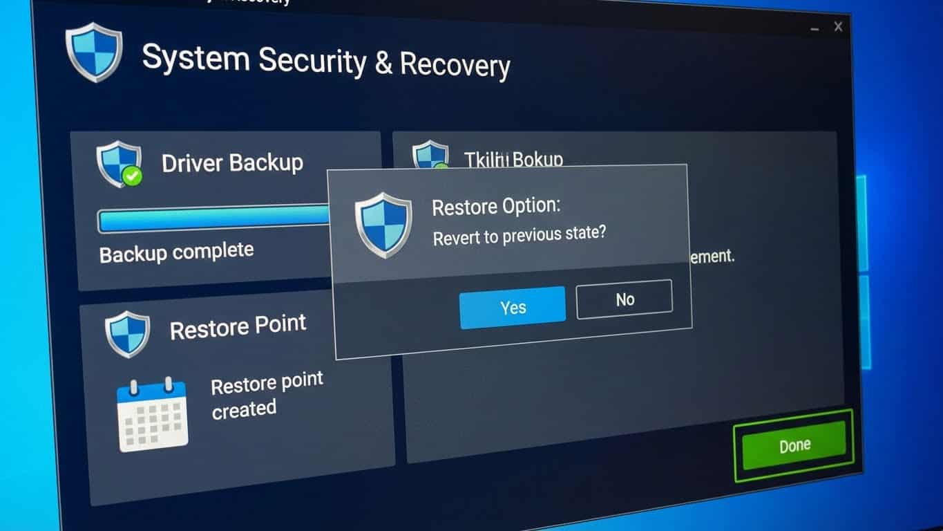 Pantalla de DriverMax mostrando lista de drivers desactualizados y opciones de actualización