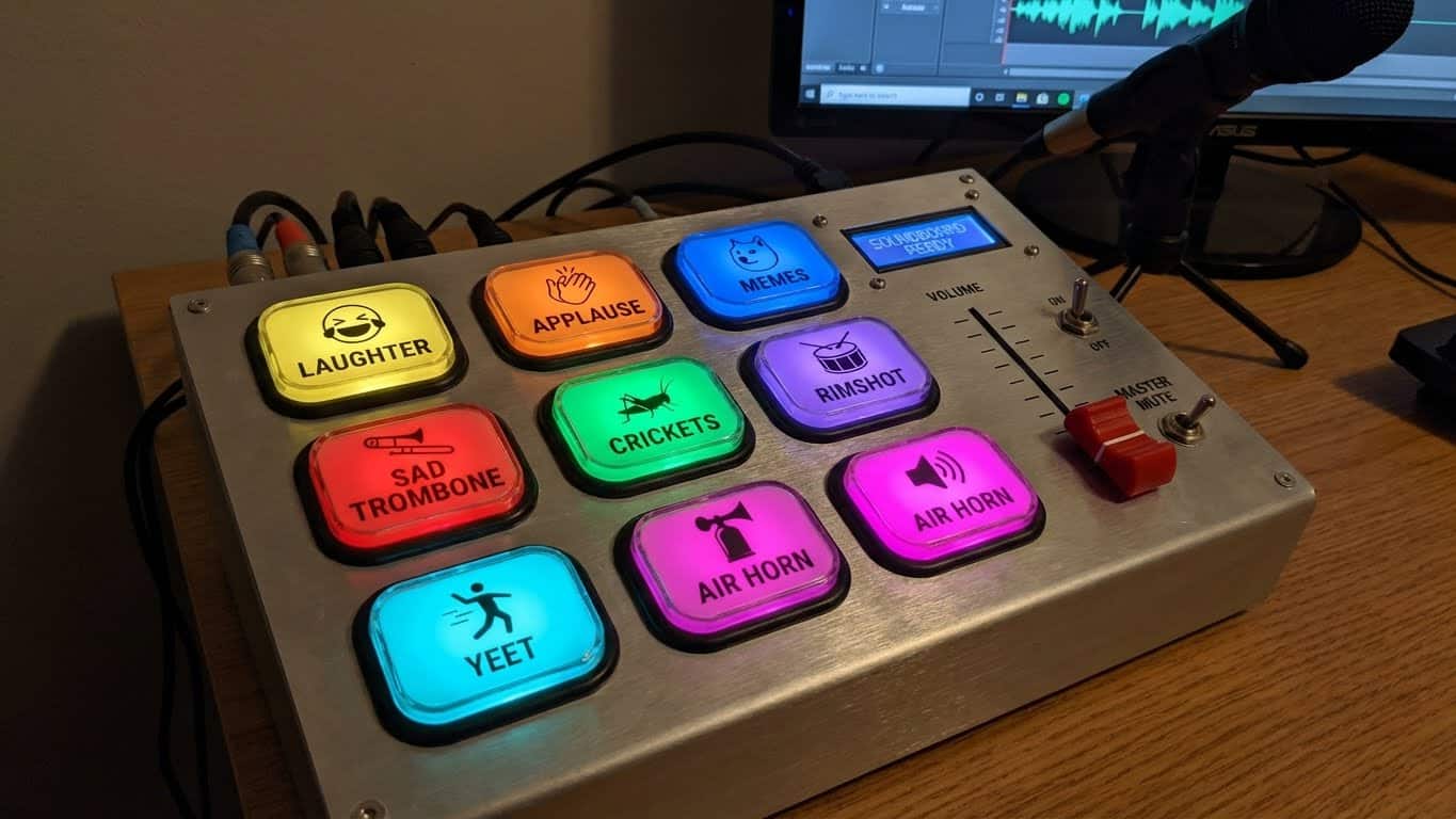 Panel de efectos de sonido Soundboard