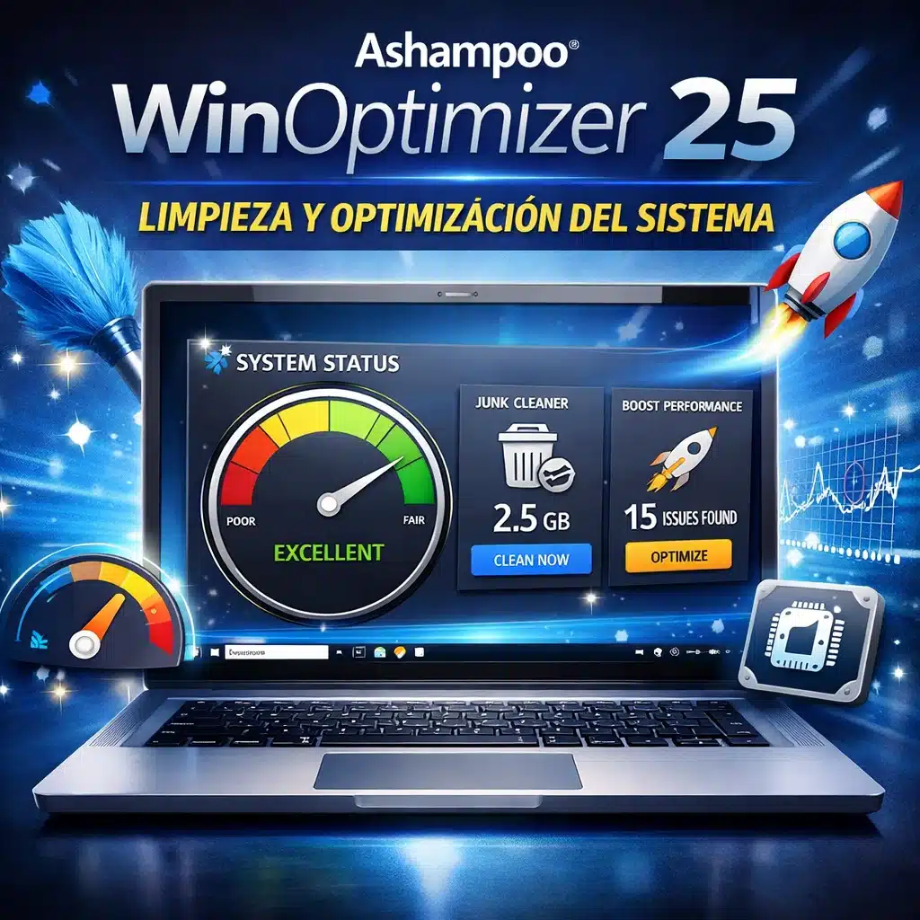 Ashampoo WinOptimizer 25 para Windows: limpieza y optimización del sistema