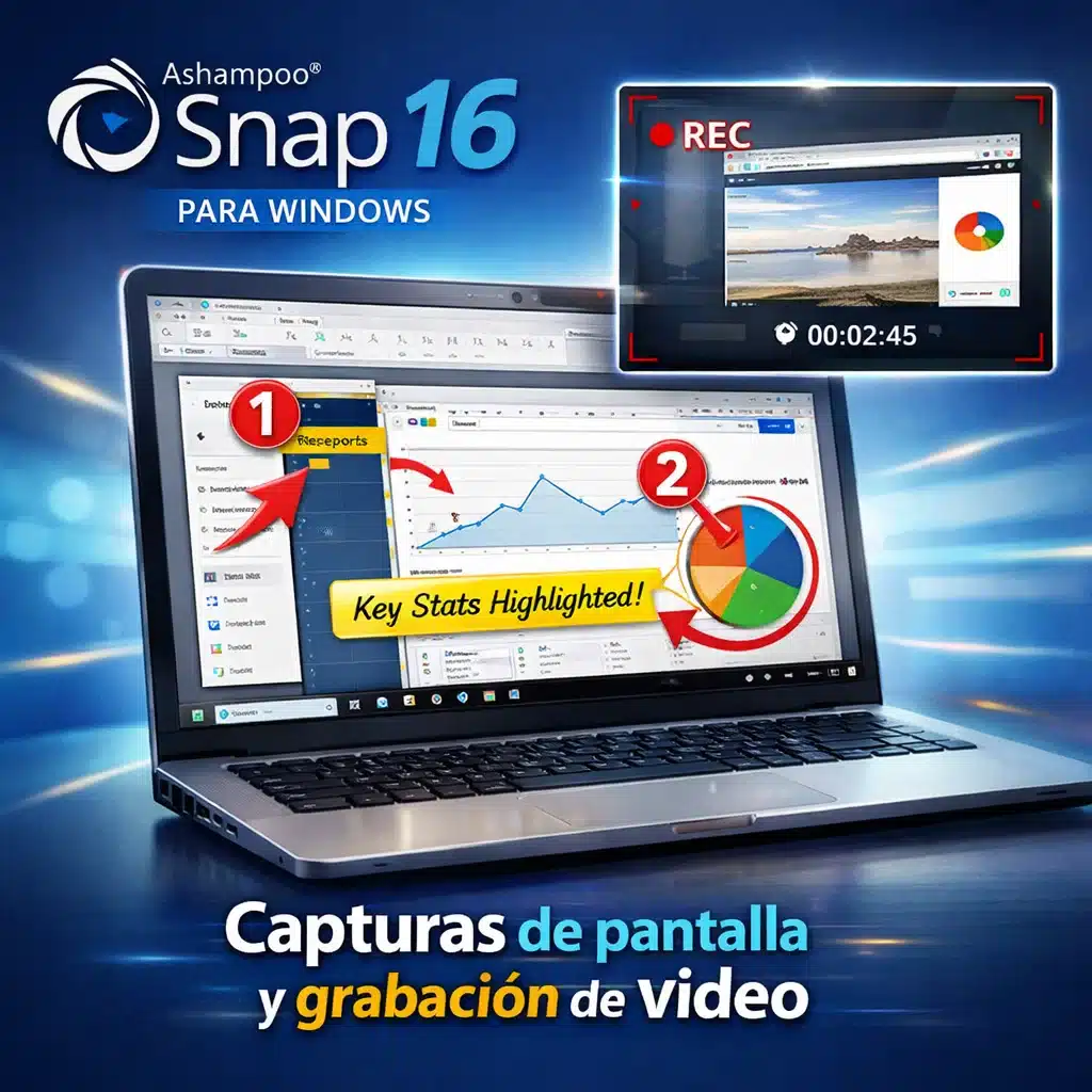 Ashampoo Snap 16 para Windows: capturas de pantalla y grabación de video