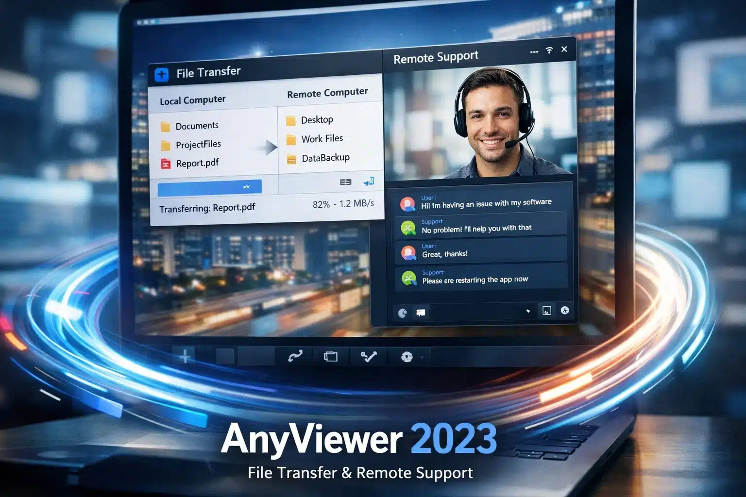 AnyViewer 2023: transferencia de archivos y soporte remoto en pantalla
