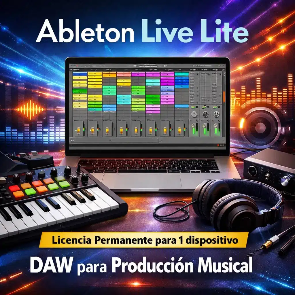 Ableton Live Lite licencia permanente para 1 dispositivo, DAW para producción musical