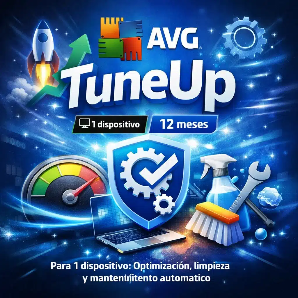 AVG TuneUp para 1 dispositivo: optimización, limpieza y mantenimiento automático