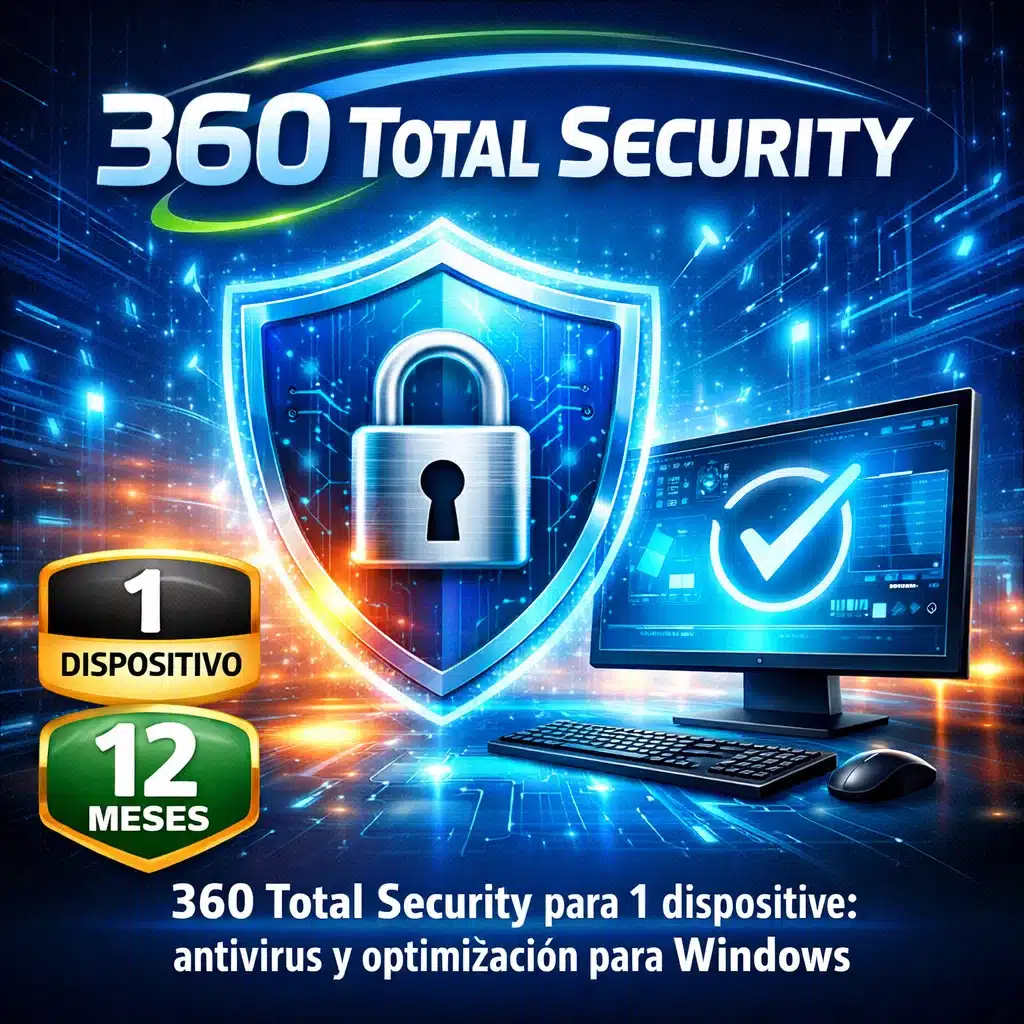 360 Total Security para 1 dispositivo: antivirus y optimización para Windows
