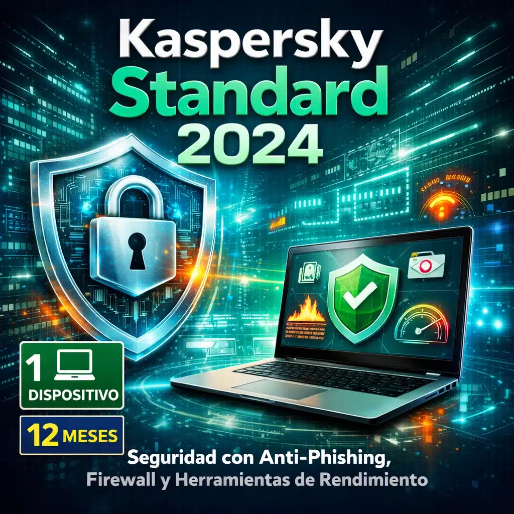 Kaspersky Standard 2024: seguridad con anti-phishing, firewall y herramientas de rendimiento