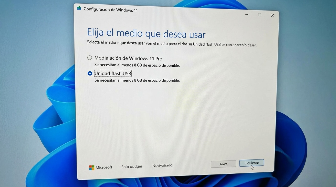 Creación de USB booteable para Windows 11