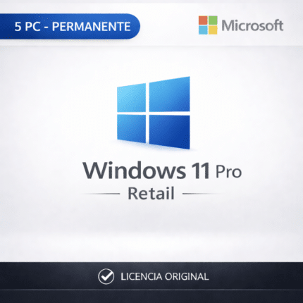 Windows 11 Pro Retail - 5Pc - Licencias Permanentes