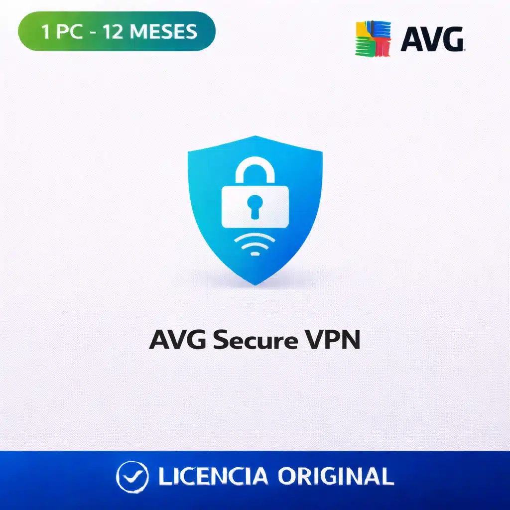 AVG_Secure_VPN_KeyVisual_TCD AVG Secure VPN - 1 PC - Licencia Digital 12 Meses - Imagen 1