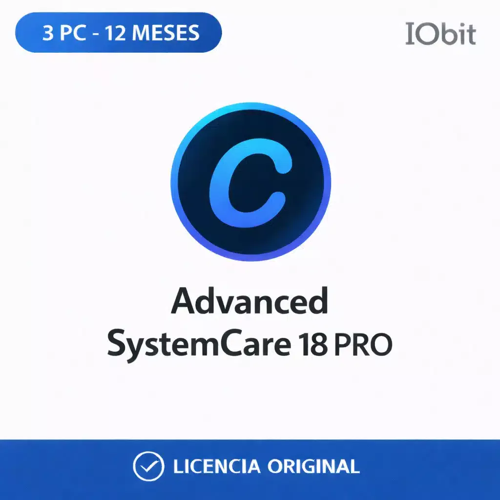 Advanced_SystemCare_18_PRO_3PC_12Meses_Licencia_Original Advanced SystemCare 18 PRO - 3 PC - Licencia Digital 12 Meses - Imagen 1