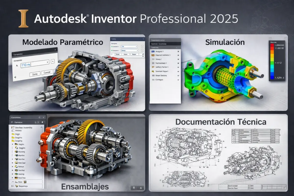 Autodesk Inventor Professional 2025 – 1 PC – Licencia Digital 1 Año