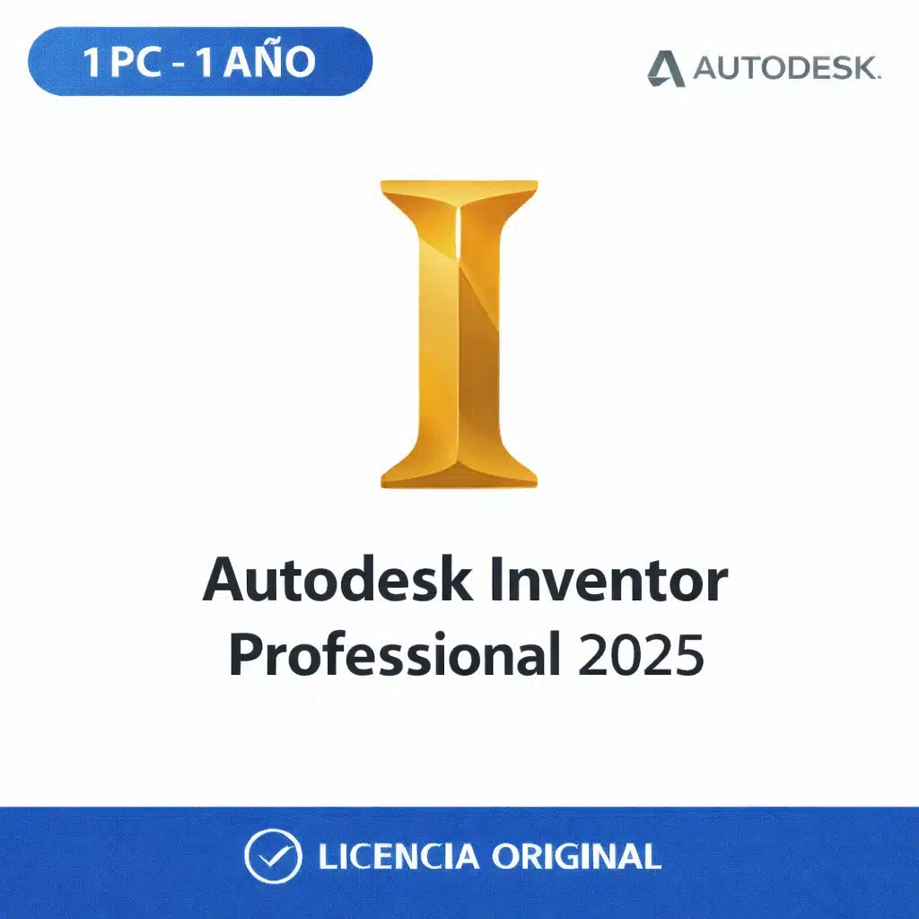 Autodesk_Inventor_Professional_2025_KeyVisual_TCD Autodesk Inventor Professional 2025 - 1 PC - Licencia Digital 1 Año - Imagen 1