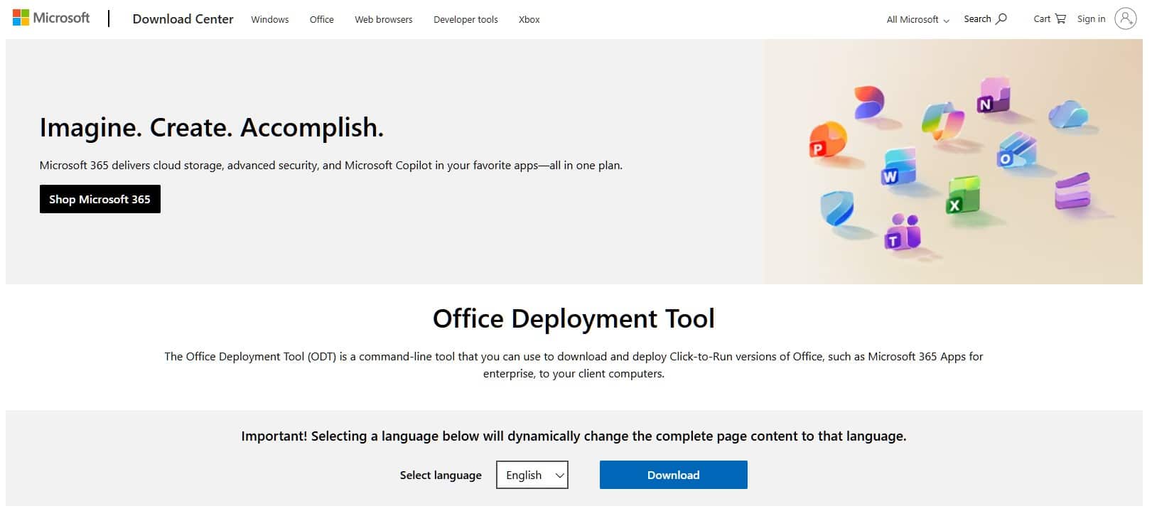 Descargar Office 2024 LTSC con Office Deployment Tool (ODT) oficial de Microsoft