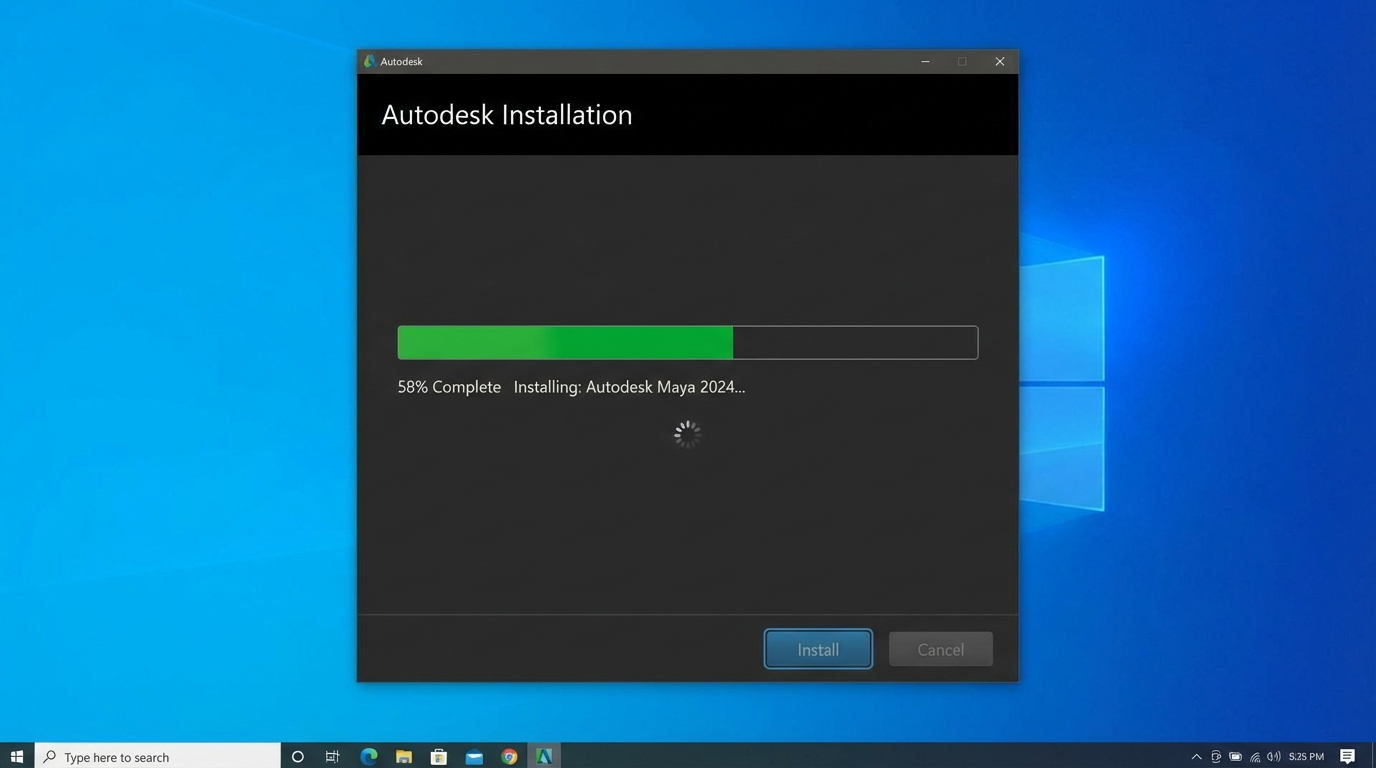 Ventana de instalación Autodesk Revit