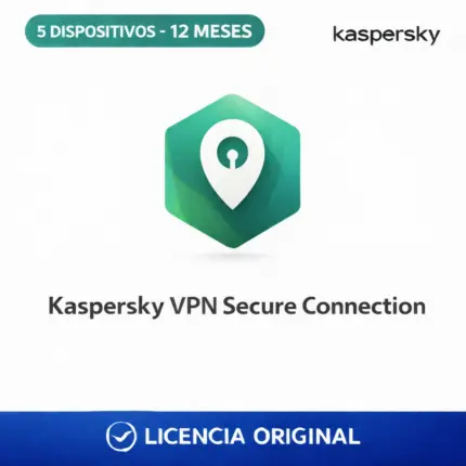 Kaspersky VPN Secure Connection - 5 Dispositivos - 12 Meses