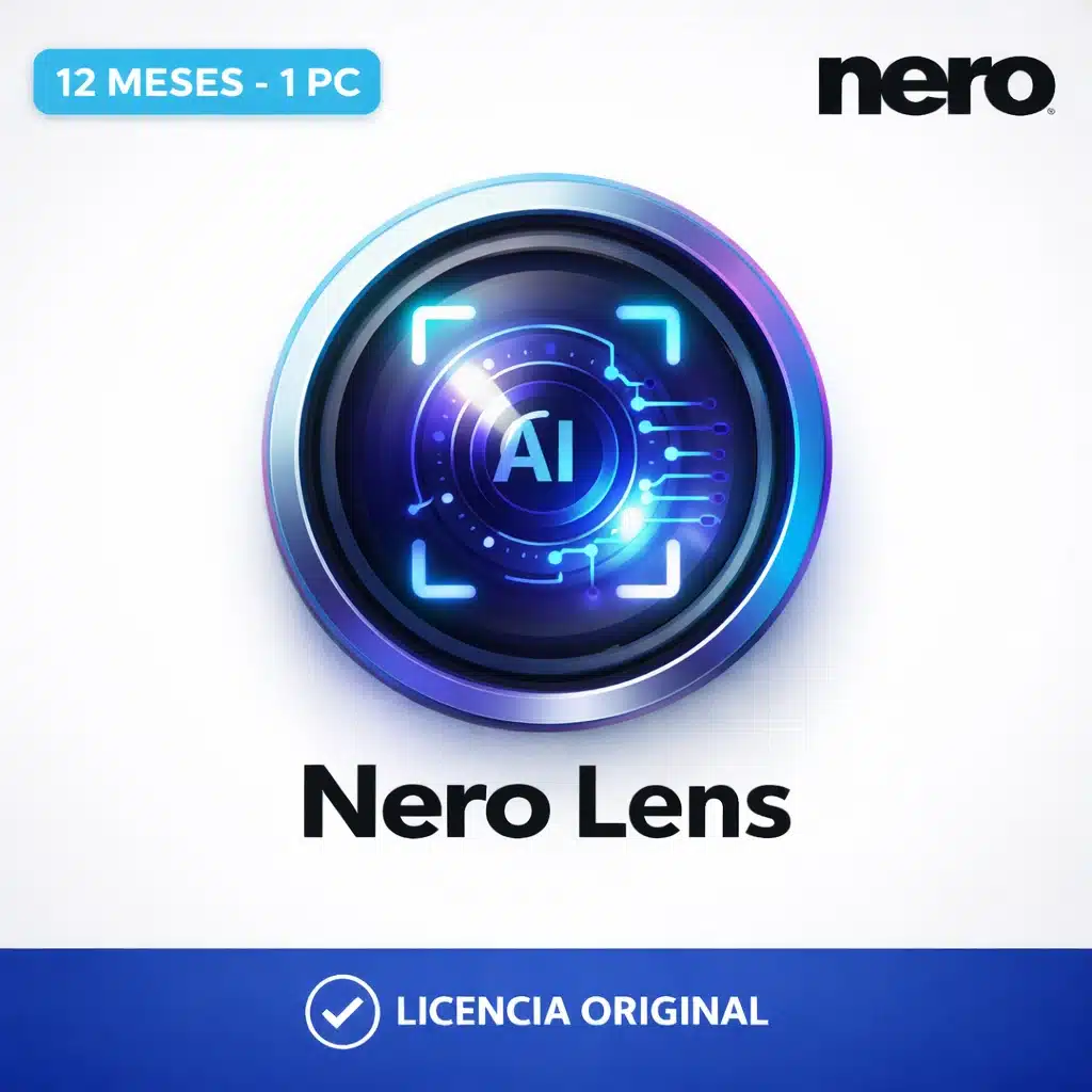 Nero_Lens_KeyVisual_TCD Nero Lens - 12 Meses - 1 PC - Licencia - Imagen 1