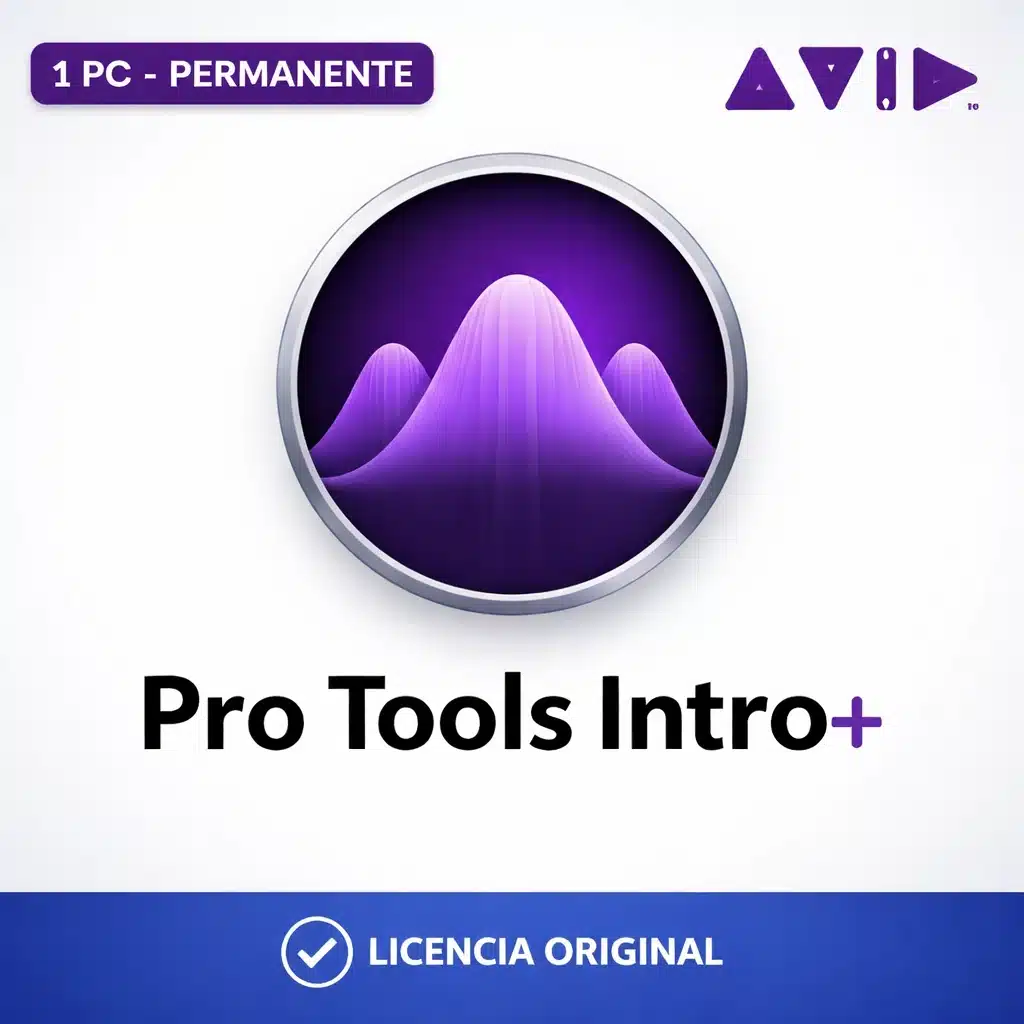 Pro_Tools_Intro_Plus_KeyVisual_TCD Pro Tools Intro+ - 1 PC - Licencia Permanente - Imagen 1