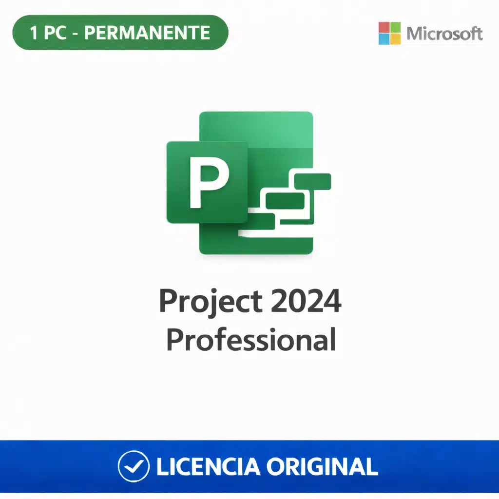 Microsoft Project 2024 Professional - 1 PC - Permanente - Tu Codigo Digital
