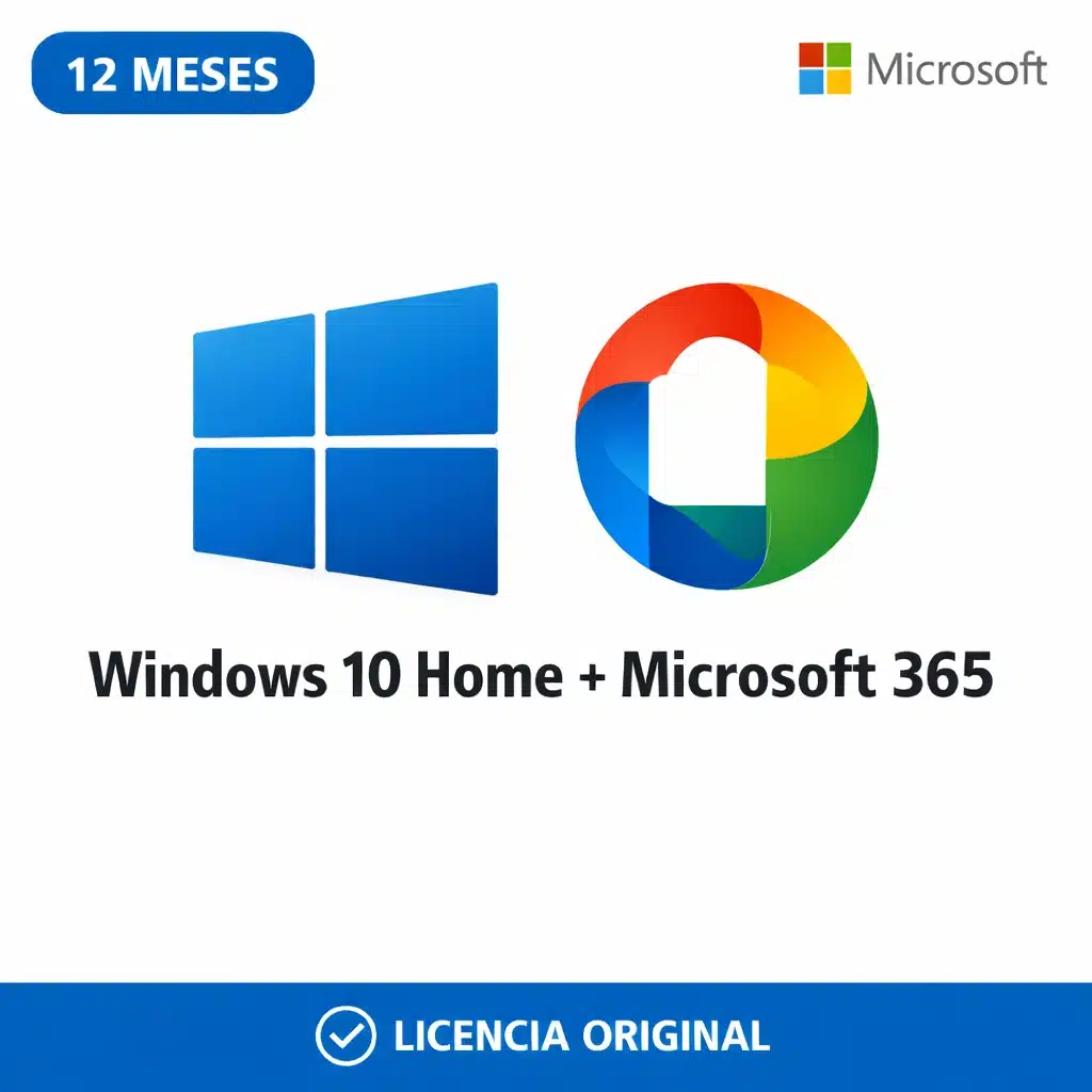Windows_10_Home_M365_12_Meses Combo Windows 10 Home + Microsoft 365 Profesional (cuenta) - 12 Meses - Licencia - Imagen 1
