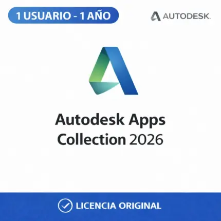 Autodesk Apps Collection 2026 - 1 Usuario (PC/Mac) - Licencia Digital 1 Año