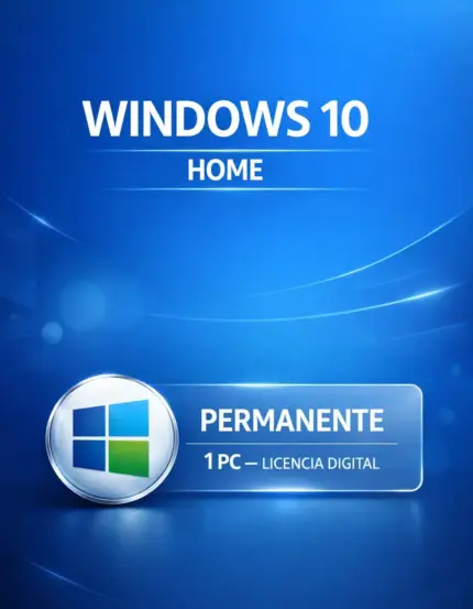 Windows 10 Home Retail — Permanente — 1 PC (Licencia digital)