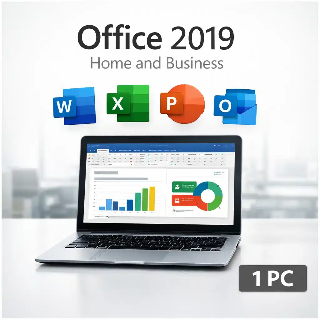 Microsoft Office 2019 Home and Business para 1 PC con apps de productividad y Outlook