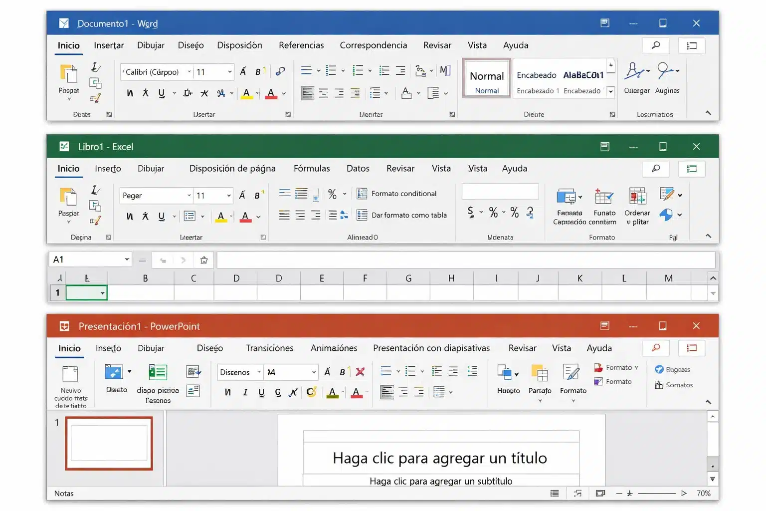 Outlook 2019 con bandeja de entrada y calendario para gestión de correo y agenda