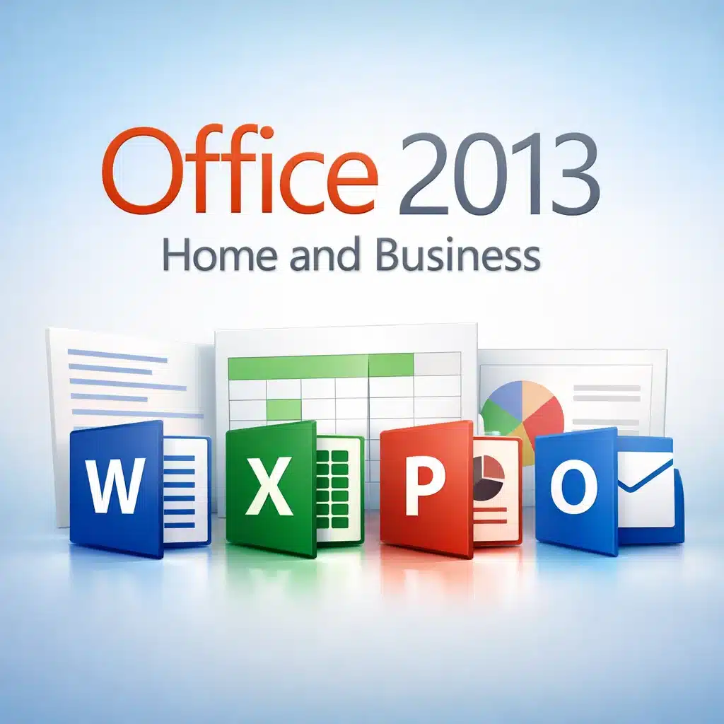 Microsoft Office 2013 Home and Business para 1 PC, pack de productividad con Word, Excel, PowerPoint y Outlook