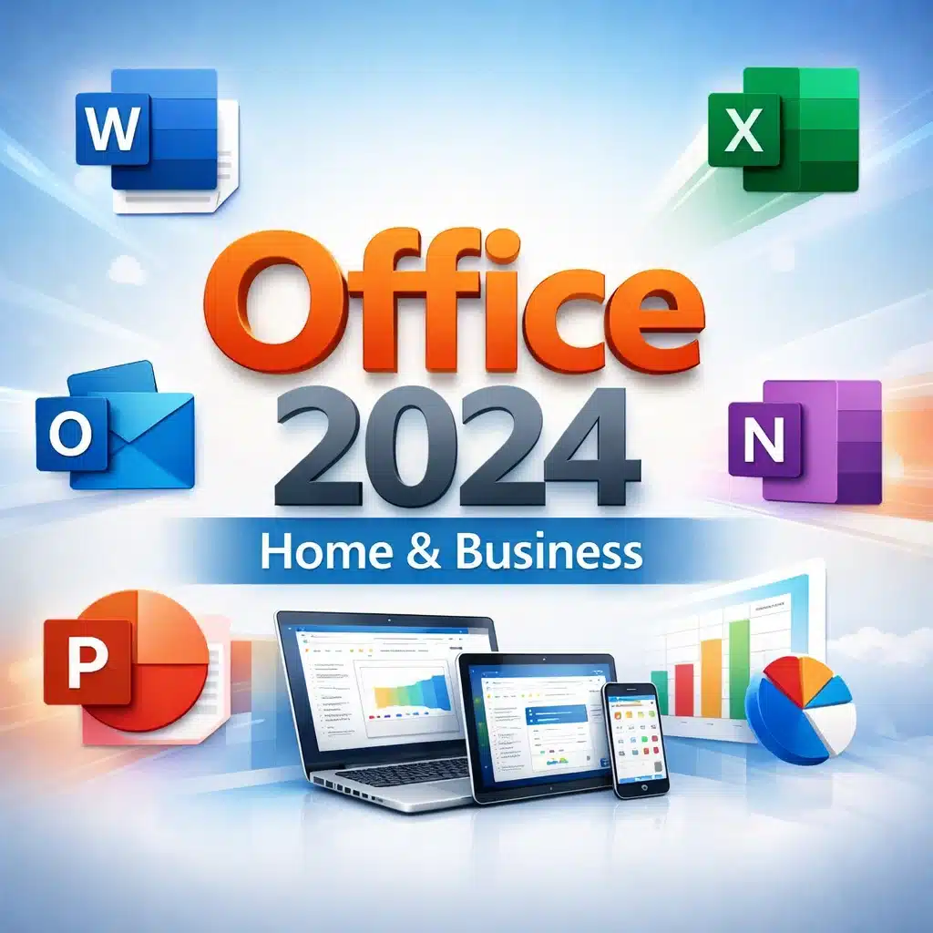 Microsoft Office 2024 Home and Business para 1 PC o Mac con Word, Excel, PowerPoint, Outlook y OneNote