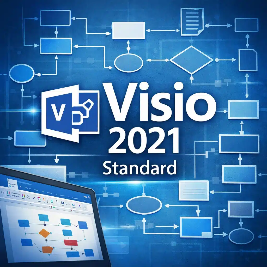 Microsoft Visio 2021 Standard para 1 PC, software de diagramas y flujogramas para Windows