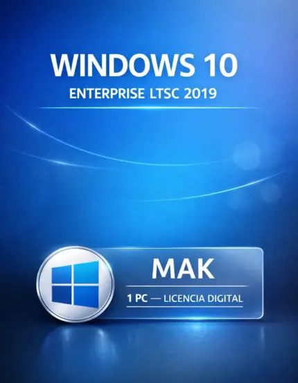 Microsoft Windows 10 Enterprise LTSC 2019 — Permanente — 1 PC (Licencia MAK)