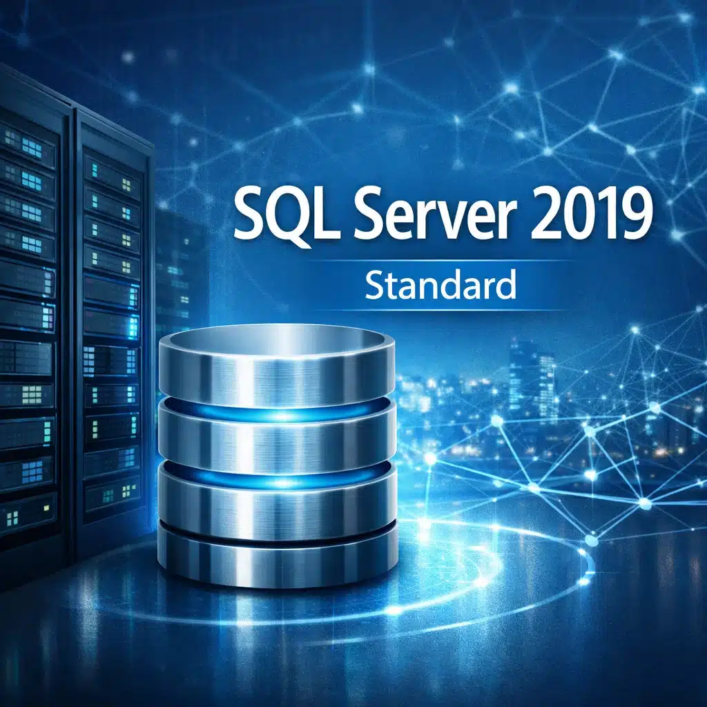 Microsoft SQL Server 2019 Standard para 1 servidor, base de datos relacional para entornos de negocio