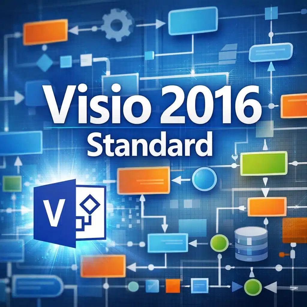 Microsoft Visio 2016 Standard para 1 PC, software de diagramas y flujogramas para Windows