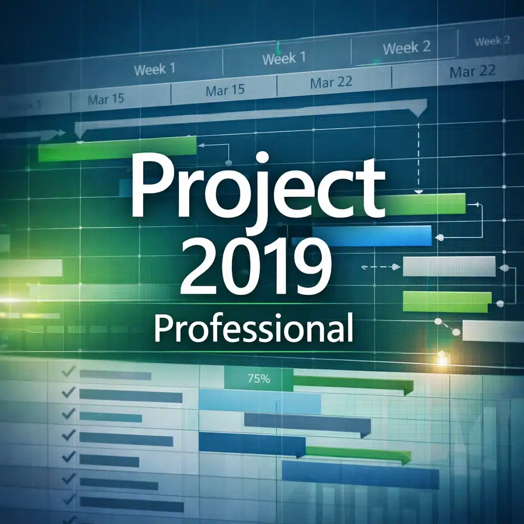Microsoft Project 2019 Professional para 1 PC, software de gestión de proyectos con cronogramas y vista Gantt