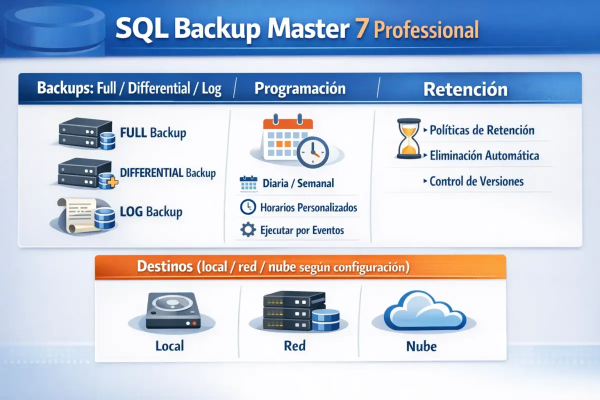 SQL Backup Master 7 Professional – 1 PC – Permanente