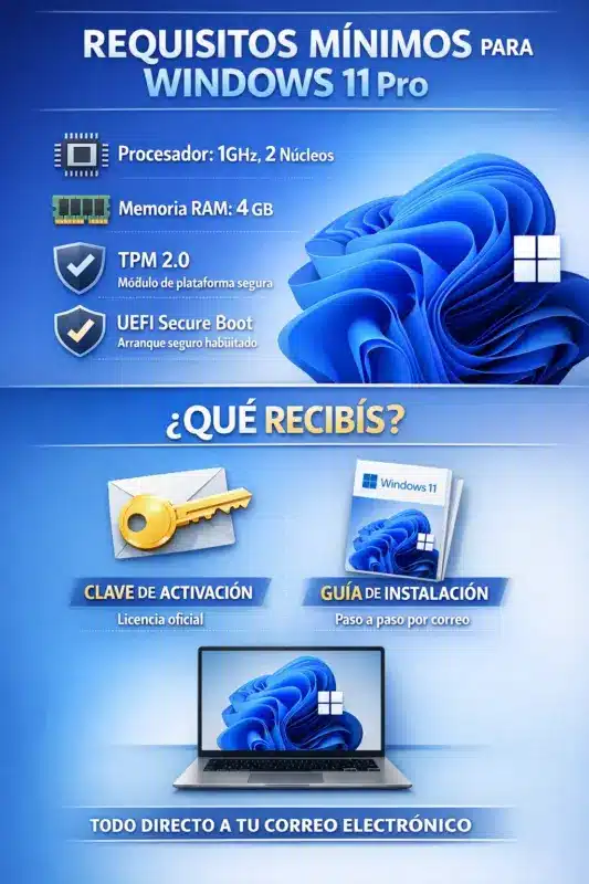 Windows 11 Pro Retail – 5Pc – Licencias Permanentes
