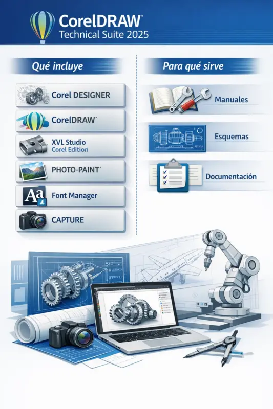 CorelDRAW Technical Suite 2025 – 1 Pc – Licencia Permanente