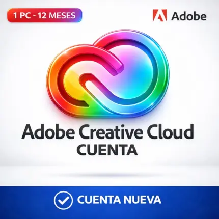 Adobe Creative Cloud - 1 Pc - 12 Meses - Cuenta