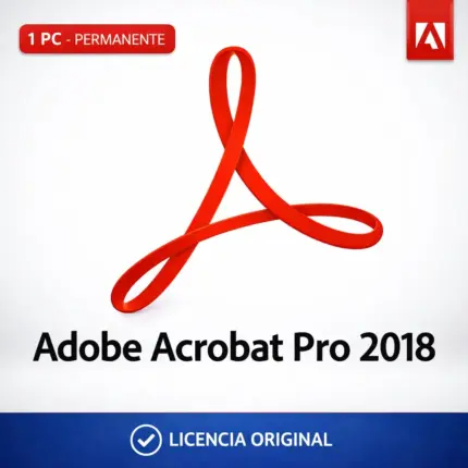Adobe Acrobat Pro 2018 - 1 Pc - Licencia Permanente