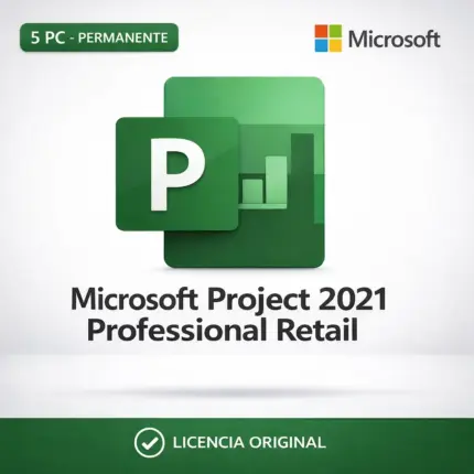 Microsoft Project 2021 Professional Retail - 5 Pc - Licencia Permanente