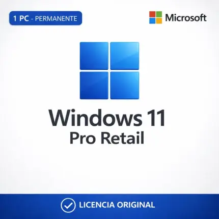 Windows 11 Pro Retail - 1Pc - Licencia Permanente