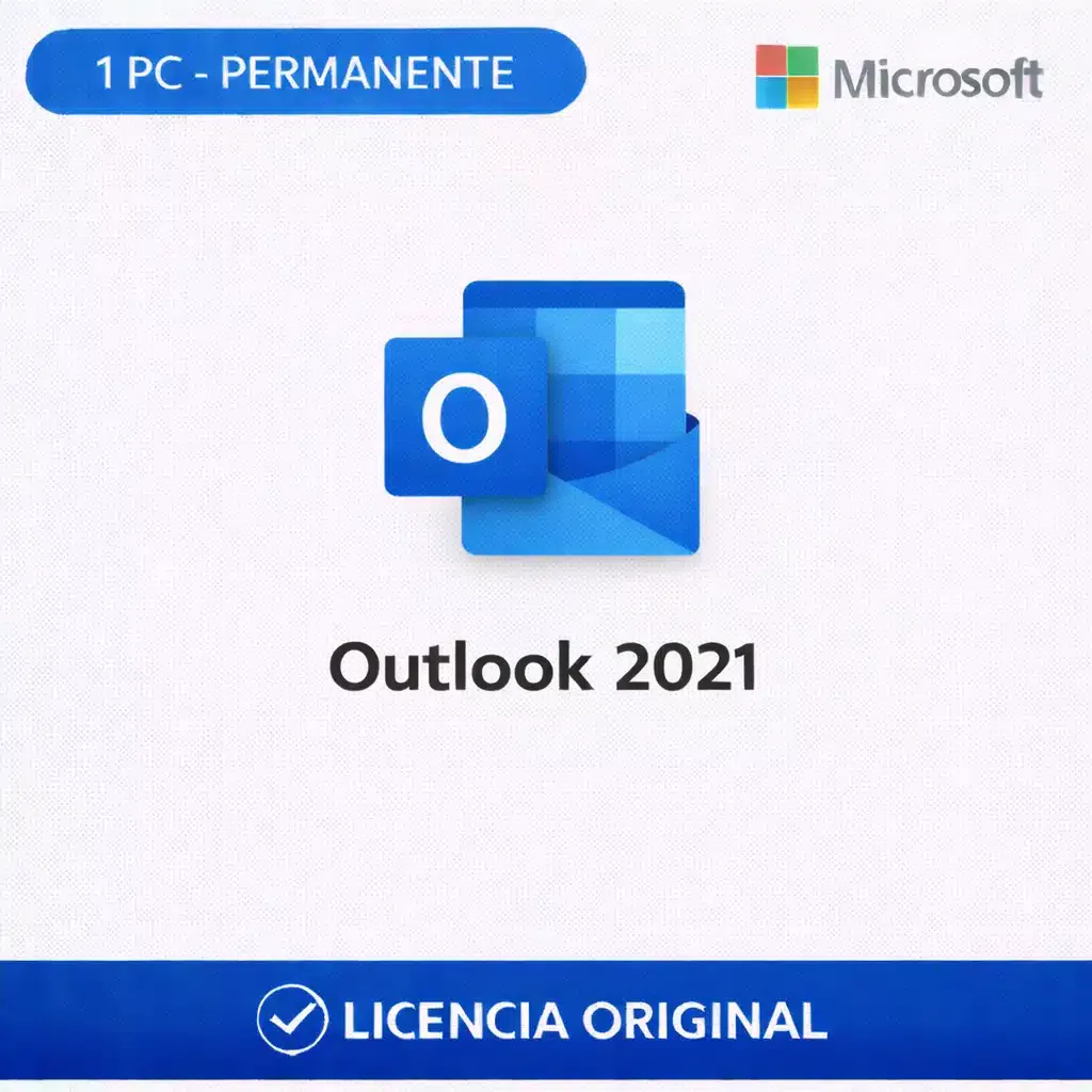 Outlook_2021_1PC_PERMANENTE_KeyVisual (1) Microsoft Outlook 2021 - 1 PC - Permanente - Imagen 1