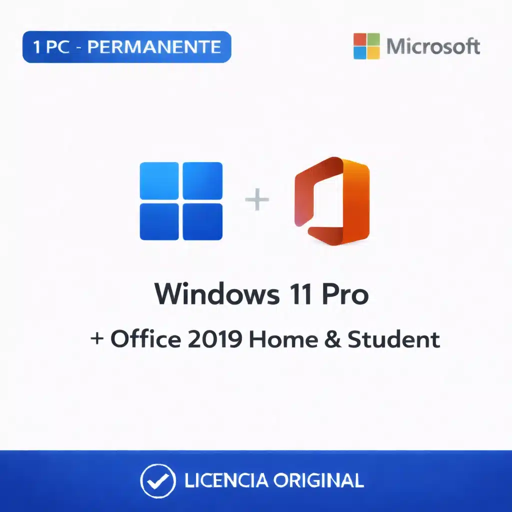 img (1) Combo Windows 11 Pro + Office 2019 Home & Student - Licencia Permanente - Imagen 1