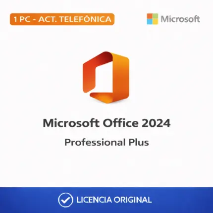Microsoft Office 2024 Professional Plus - 1 PC - Activación Telefónica